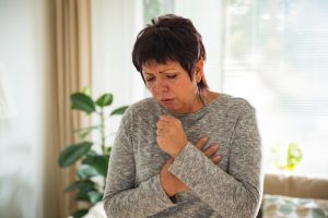 Sick older woman